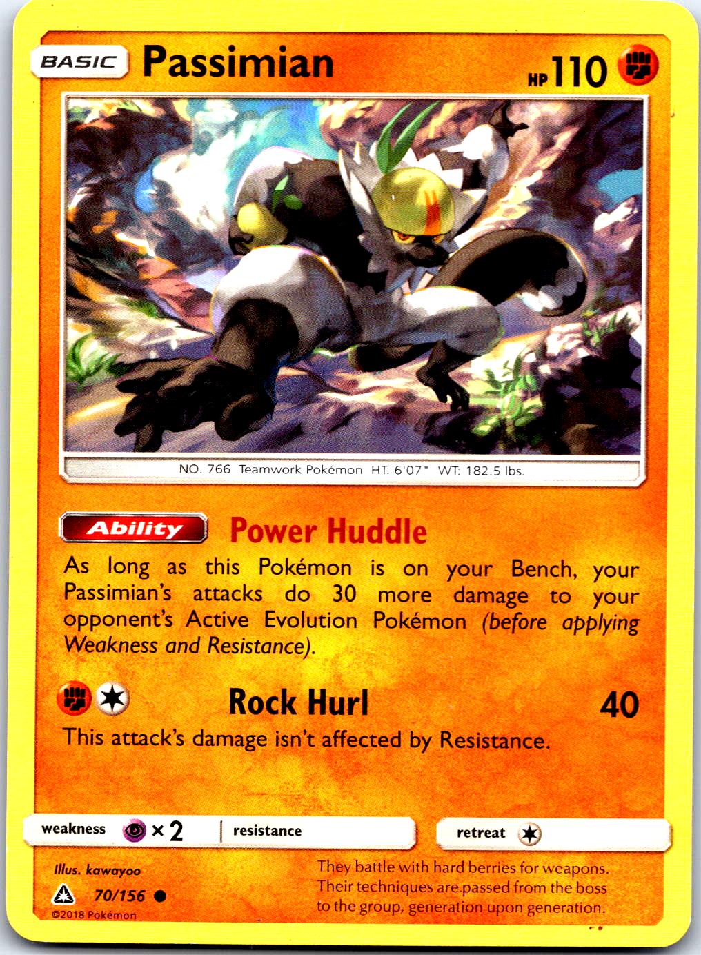 PASSIMIAN 70/156 C POKEMON MP