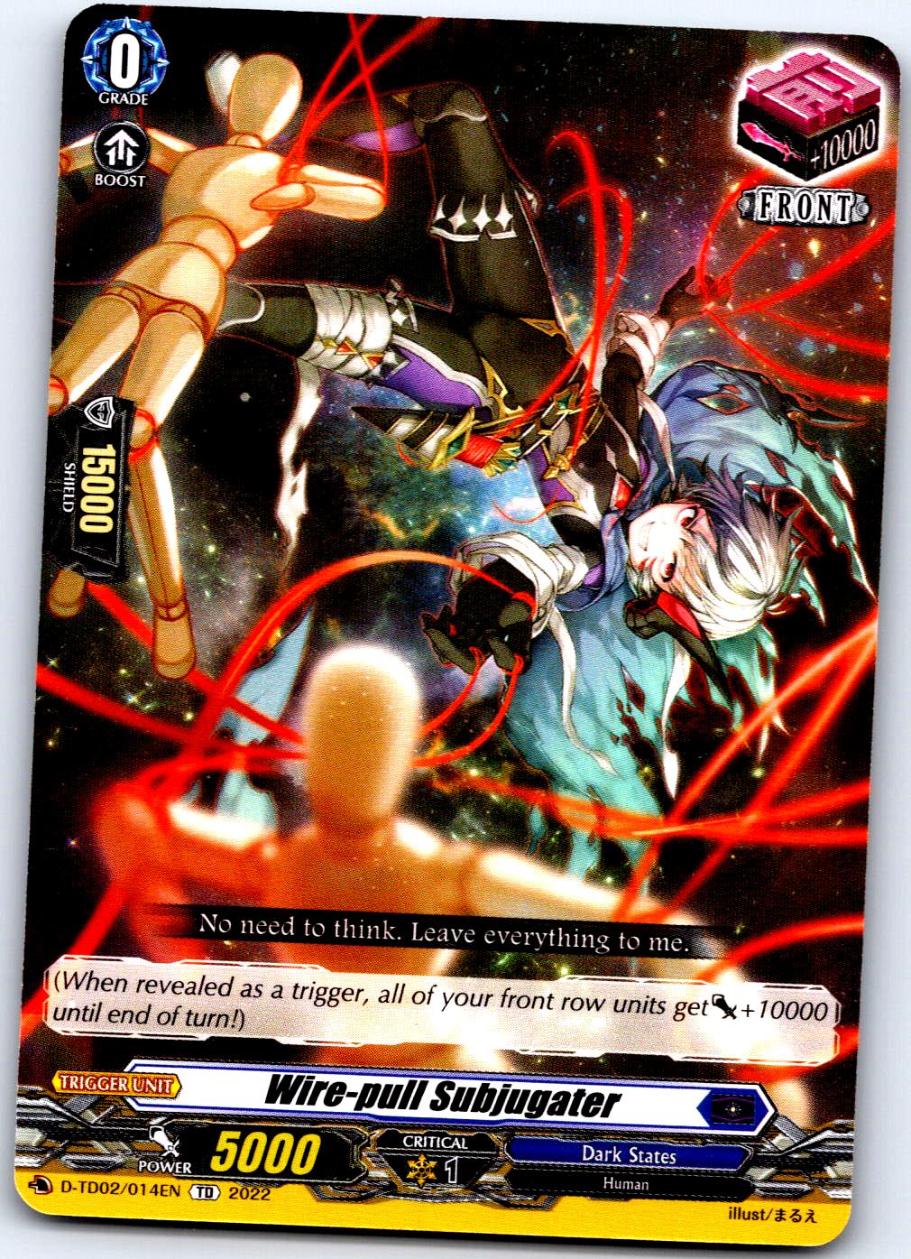 WIRE-PULL SUBJUGATER D-TD02/014EN TRIAL DECK CARDFIGHT!! VANGUARD LP