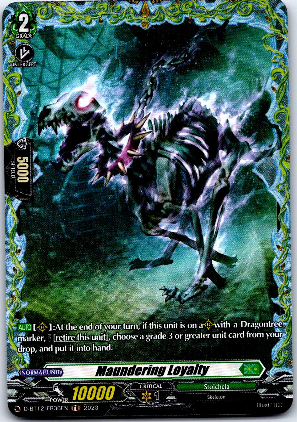 MAUNDERING LOYALTY (FR) D-BT12/FR36EN FRAME RARE CARDFIGHT!! VANGUARD LP