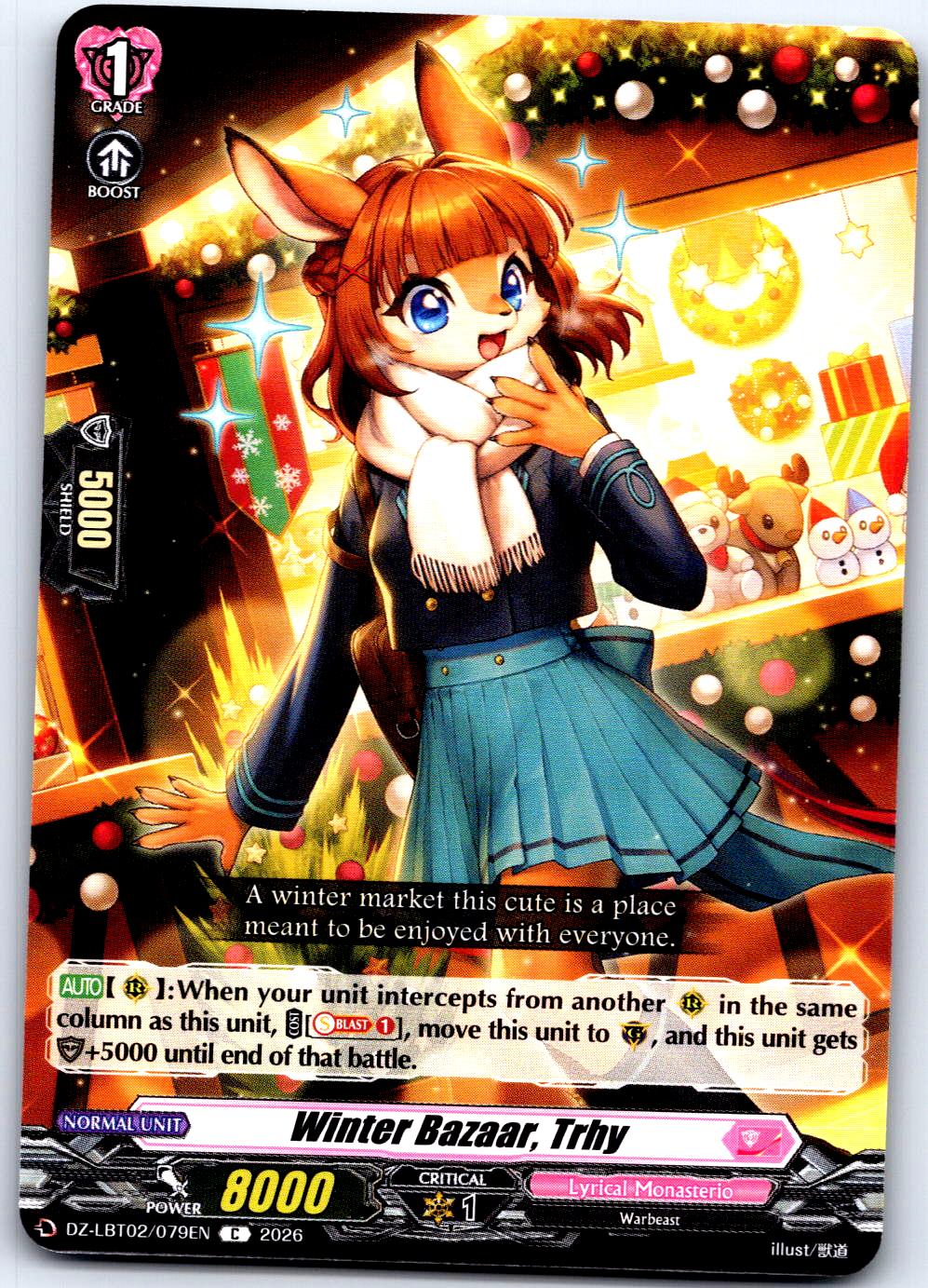 WINTER BAZAAR, TRHY DZ-LBT02/079EN C CARDFIGHT!! VANGUARD LP