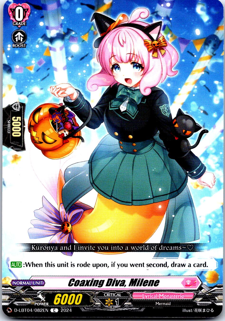 COAXING DIVA, MILENE D-LBT04/082EN C CARDFIGHT!! VANGUARD MP