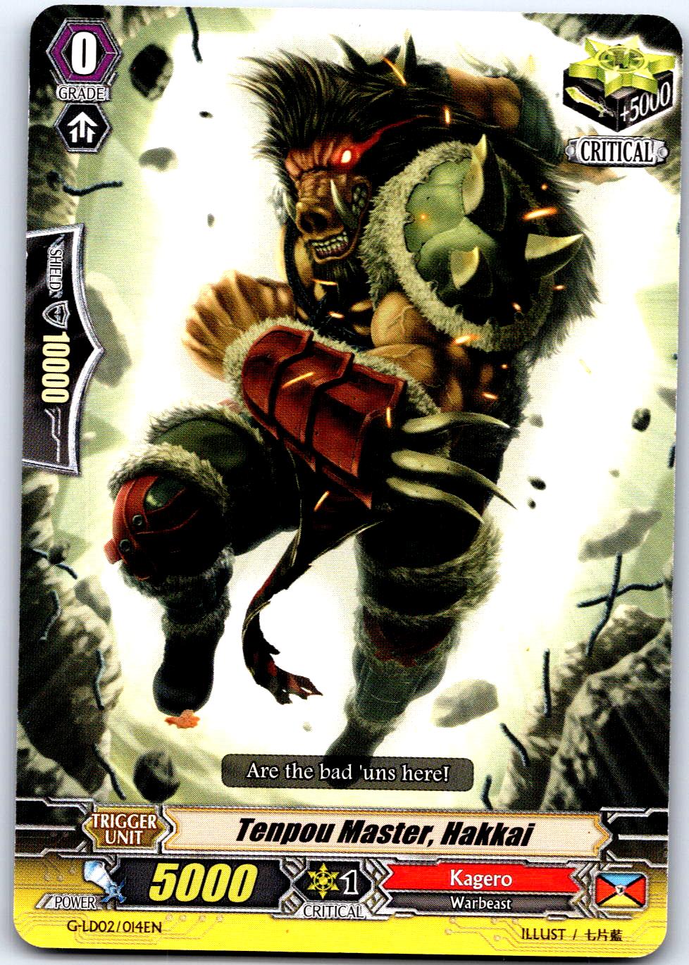 TENPOU MASTER, HAKKAI G-LD02/014EN C CARDFIGHT!! VANGUARD MP