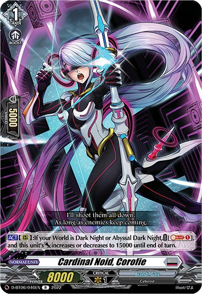 Cardinal Noid, Corofie