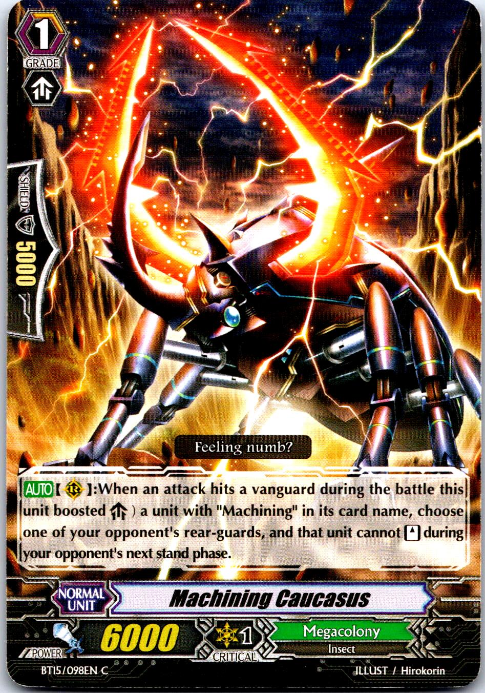 MACHINING CAUCASUS BT15/098EN C CARDFIGHT!! VANGUARD HP