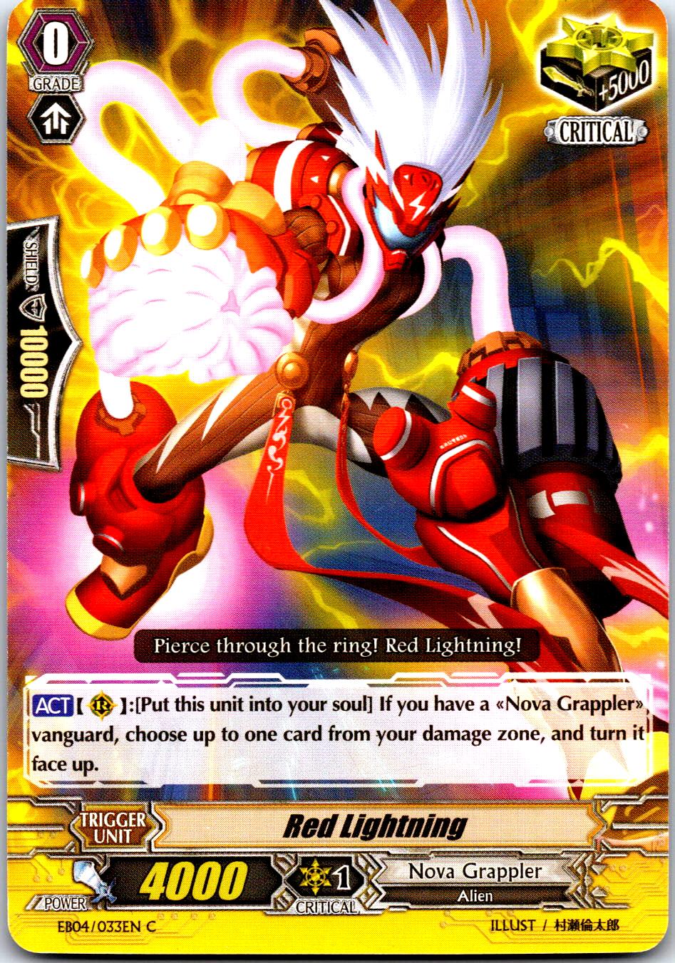 RED LIGHTNING EB04/033EN C CARDFIGHT!! VANGUARD MP