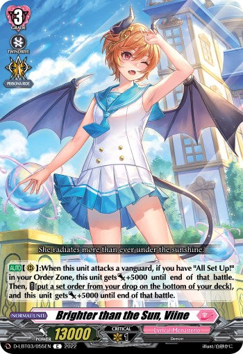 Brighter than the Sun, Viine
