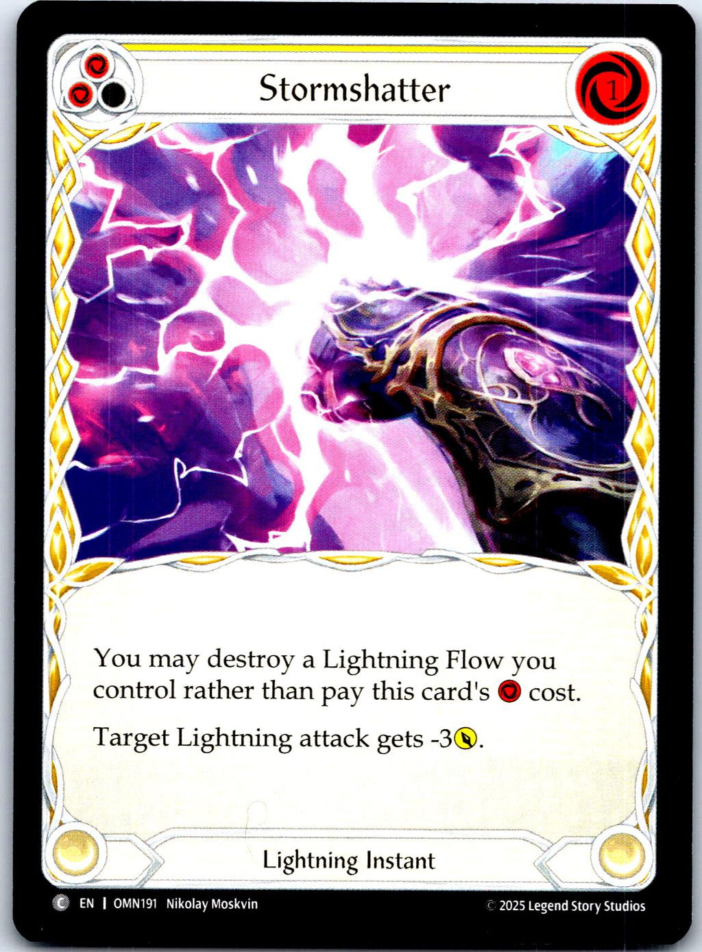 STORMSHATTER (YELLOW) OMN191 C FLESH AND BLOOD MP