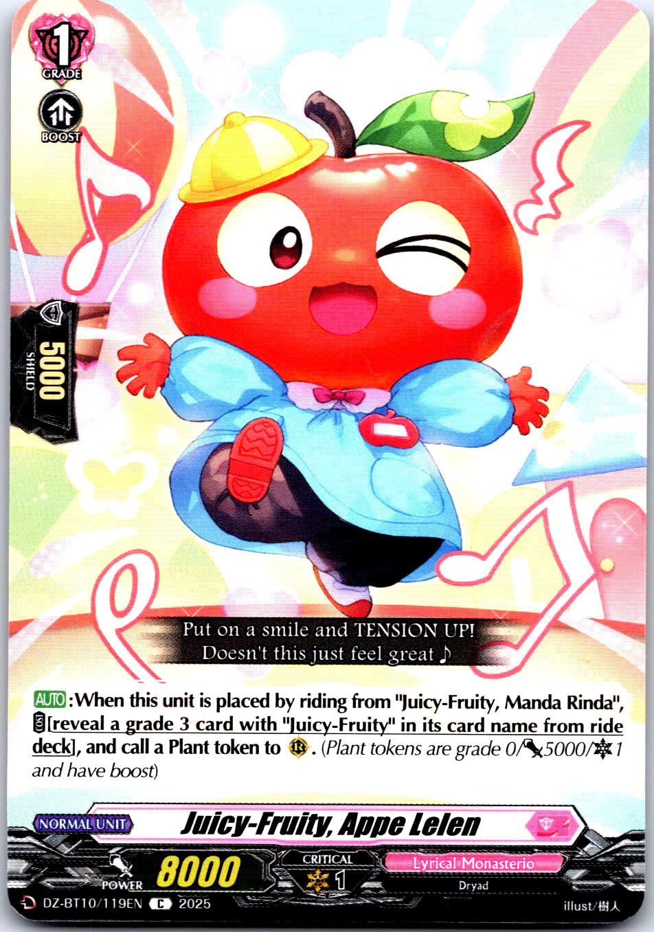 JUICY-FRUITY, APPE LELEN DZ-BT10/119EN C CARDFIGHT!! VANGUARD MP