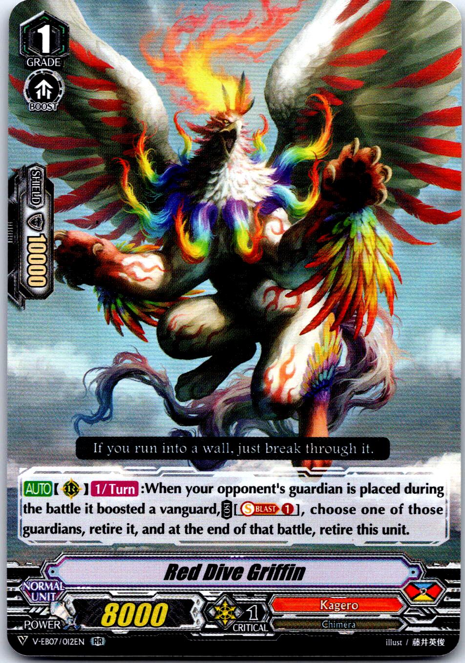 RED DIVE GRIFFIN V-EB07/012EN RR CARDFIGHT!! VANGUARD MP