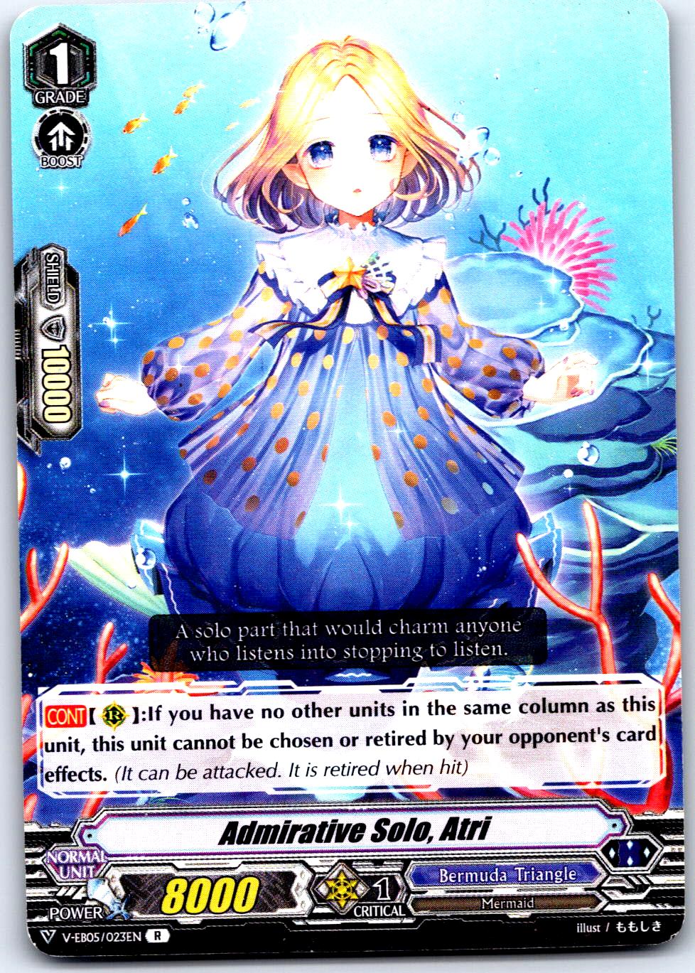 ADMIRATIVE SOLO, ATRI V-EB05/023EN R CARDFIGHT!! VANGUARD MP