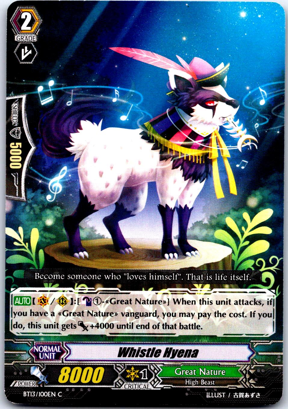 WHISTLE HYENA BT13/100EN C CARDFIGHT!! VANGUARD MP