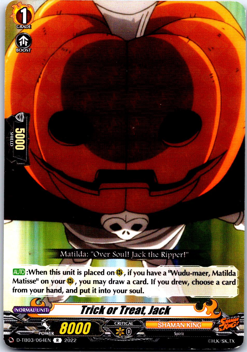 TRICK OR TREAT, JACK D-TB03/064EN R CARDFIGHT!! VANGUARD MP