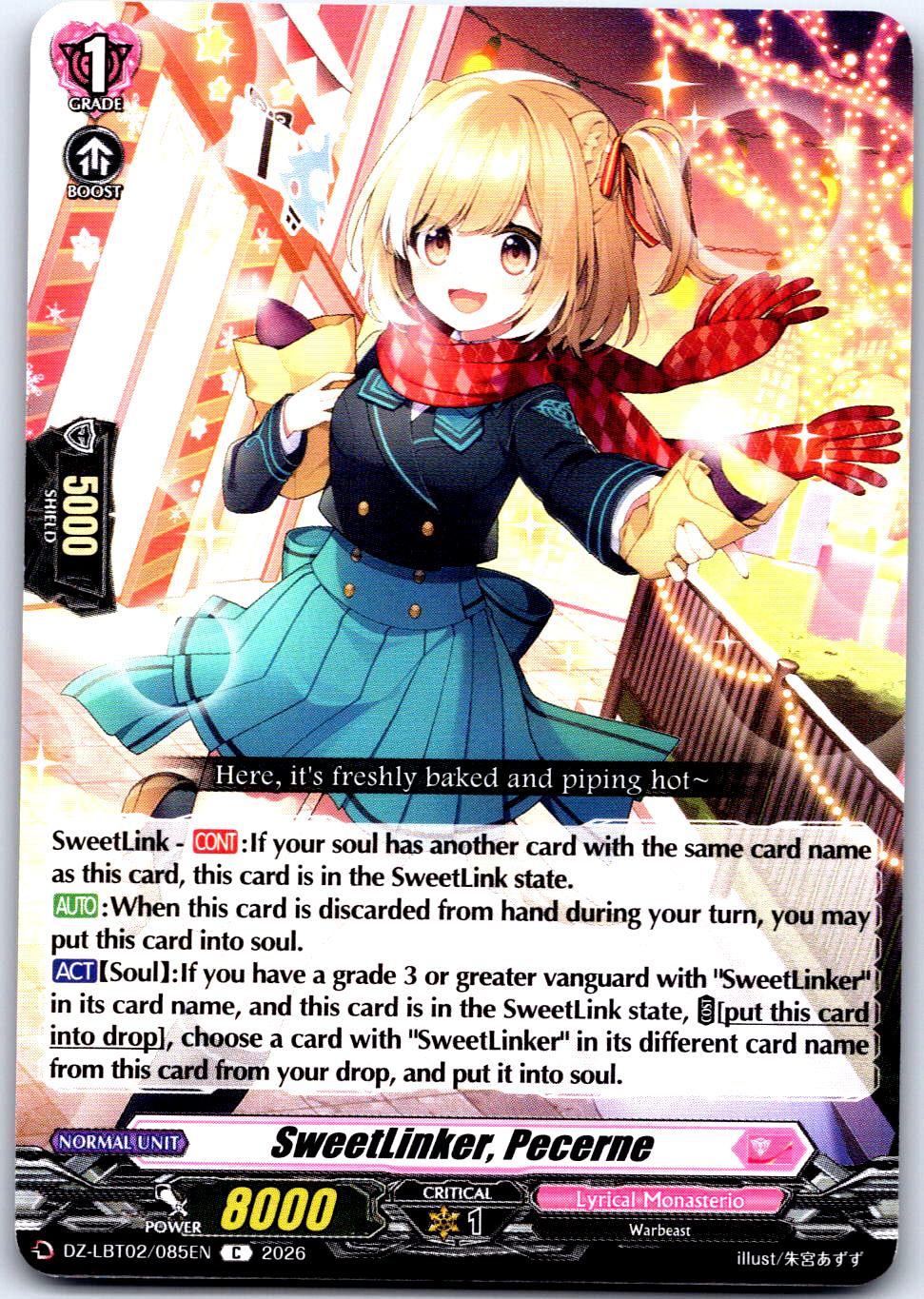 SWEETLINKER, PECERNE DZ-LBT02/085EN C CARDFIGHT!! VANGUARD LP