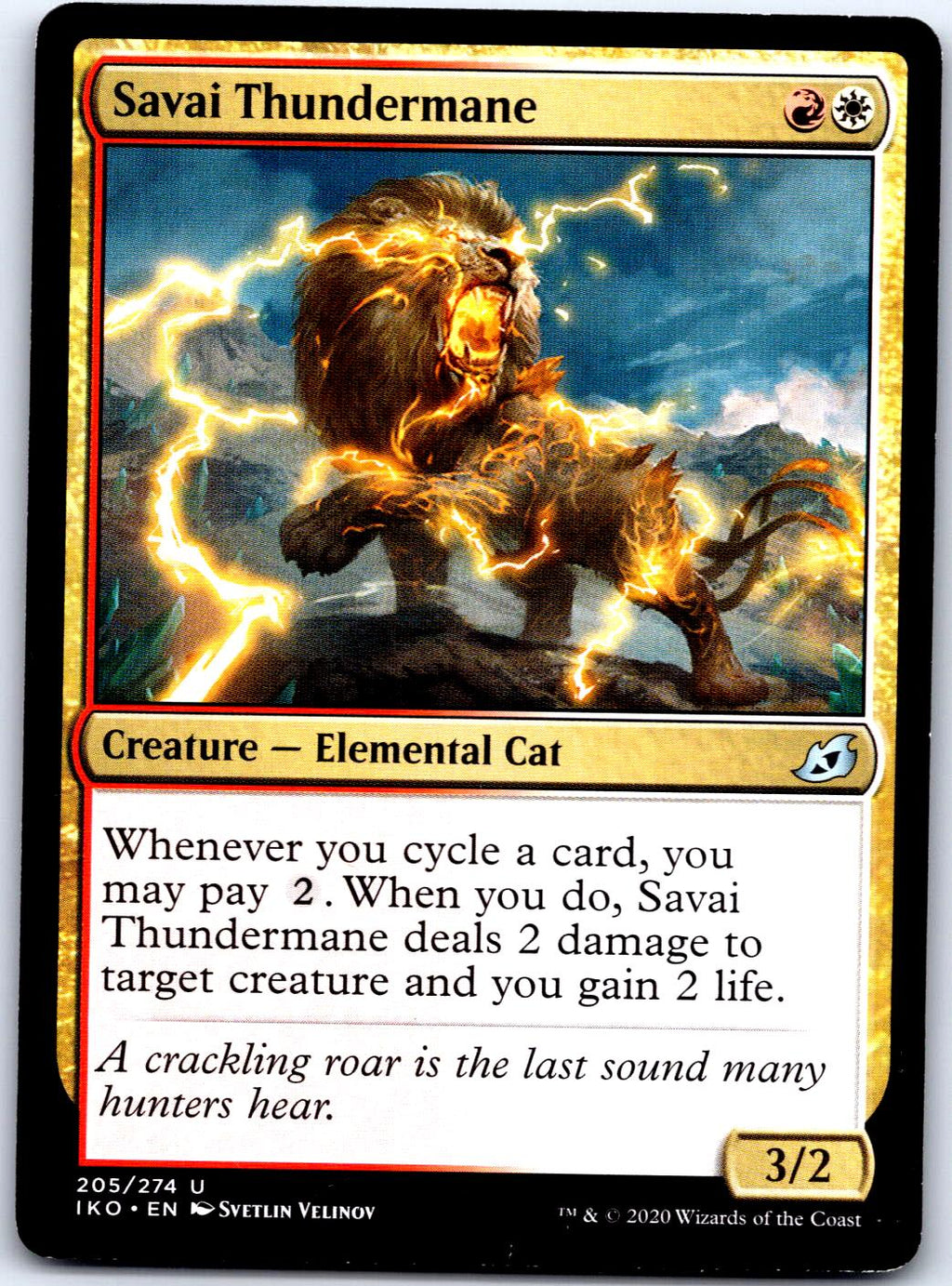 SAVAI THUNDERMANE 205 UC MAGIC: THE GATHERING MP