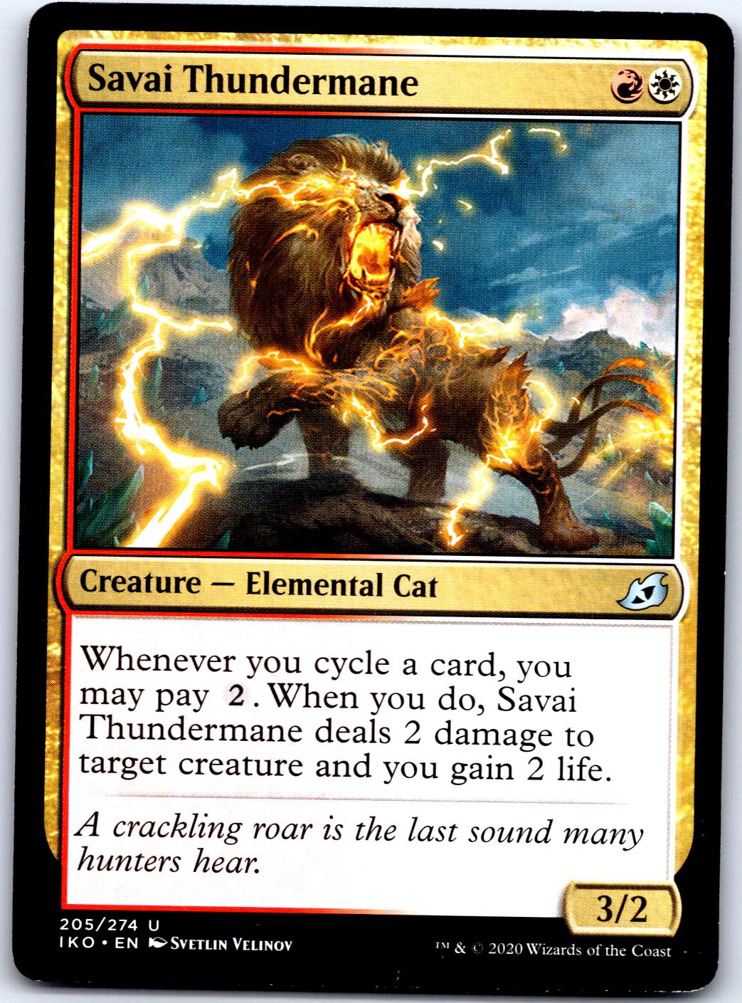 SAVAI THUNDERMANE 205 UC MAGIC: THE GATHERING MP