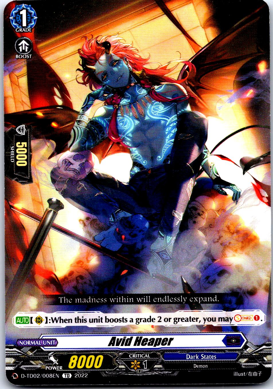 AVID HEAPER D-TD02/008EN TRIAL DECK CARDFIGHT!! VANGUARD MP