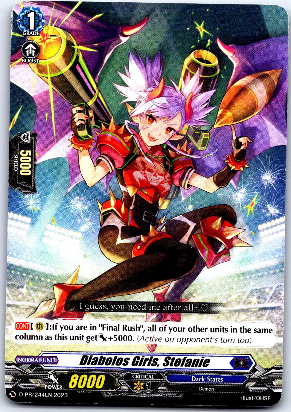 DIABOLOS GIRLS, STEFANIE D-PR/244 P CARDFIGHT!! VANGUARD MP