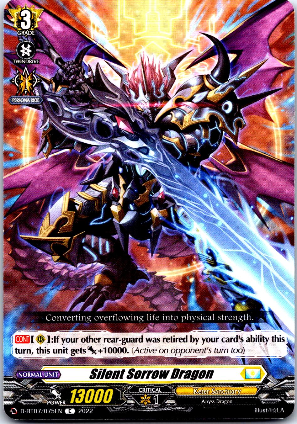 SILENT SORROW DRAGON D-BT07/075EN C CARDFIGHT!! VANGUARD MP