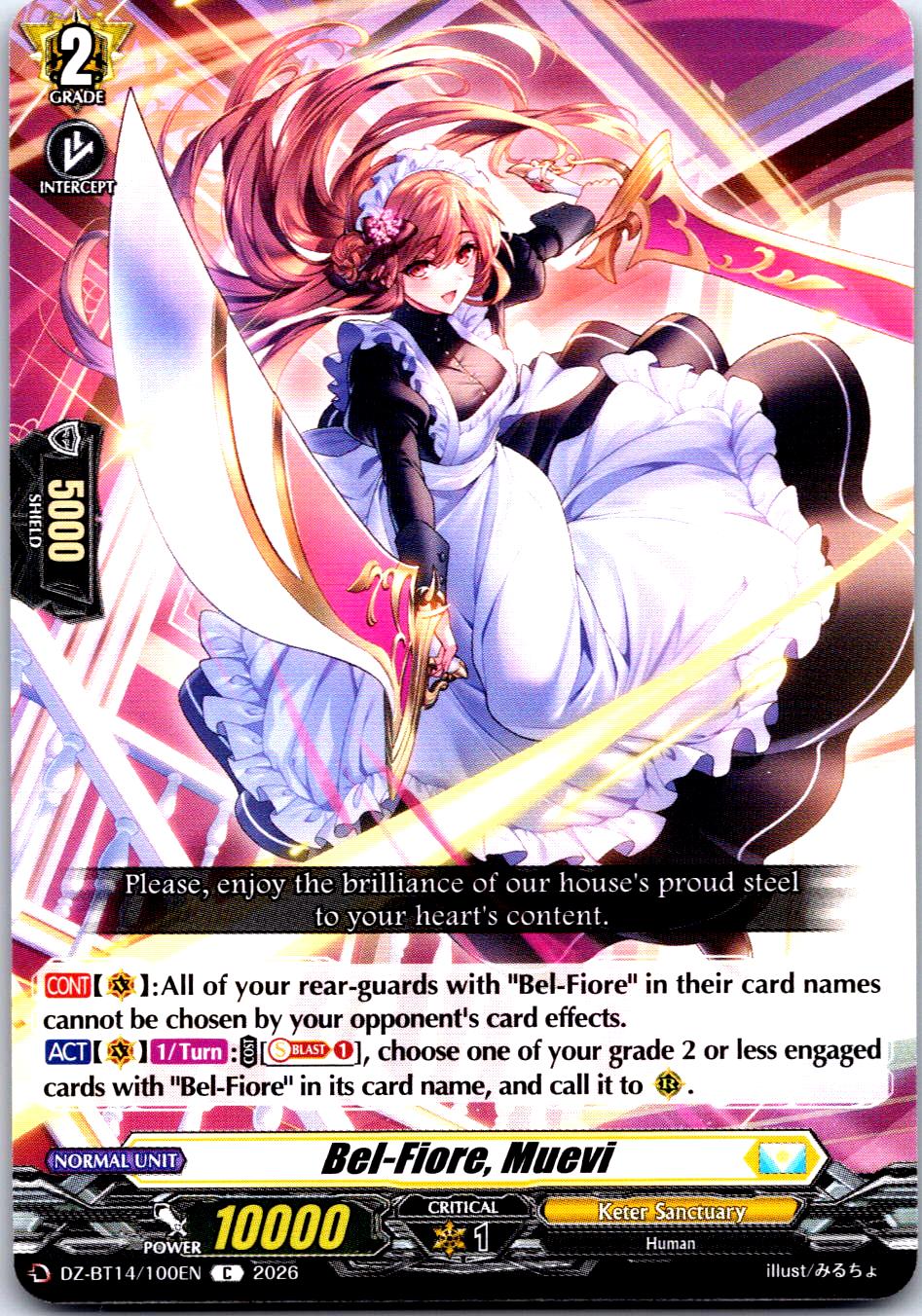 BEL-FIORE, MUEVI DZ-BT14/100EN C CARDFIGHT!! VANGUARD MP