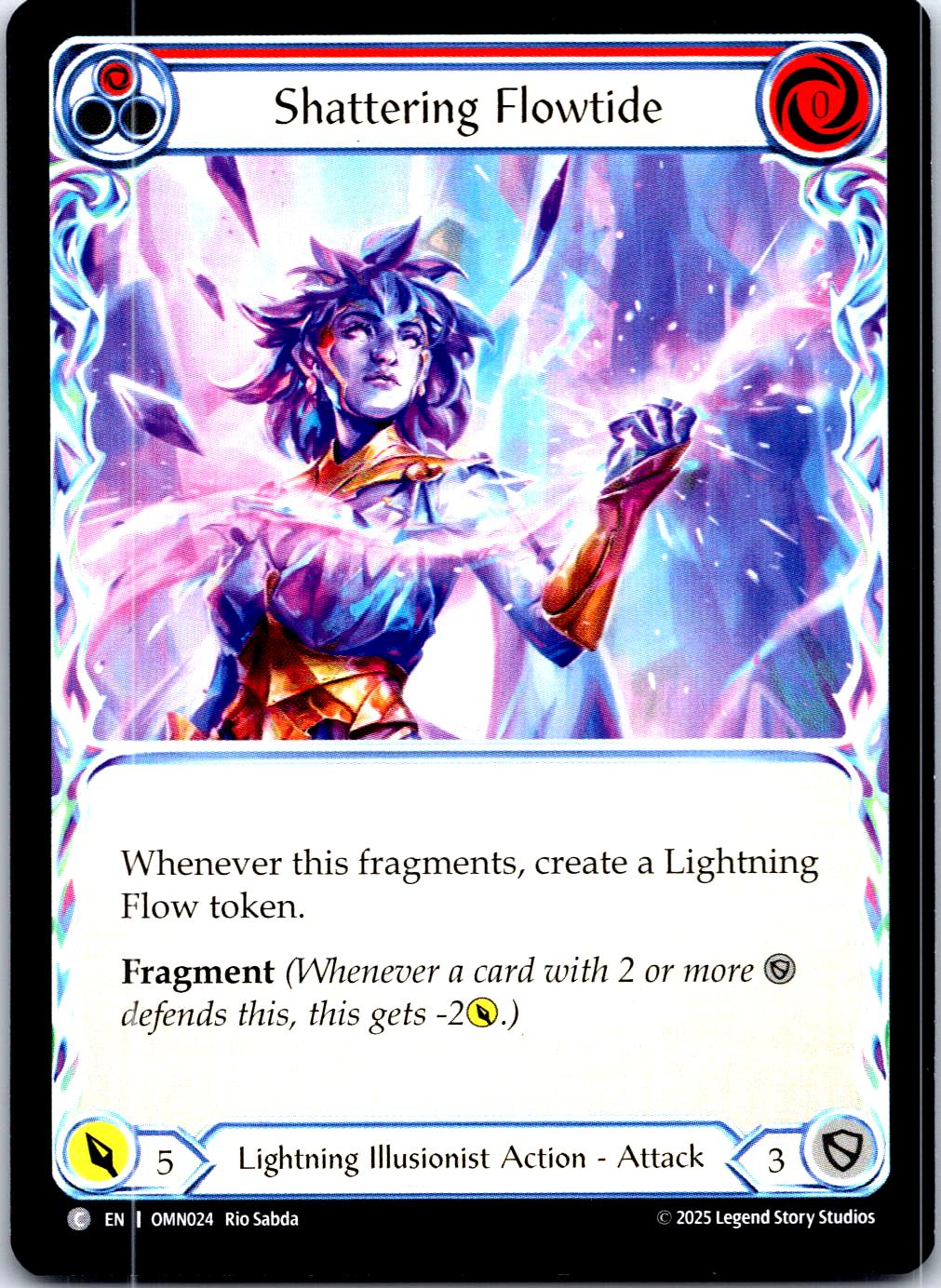 SHATTERING FLOWTIDE (RED) OMN024 C FLESH AND BLOOD MP