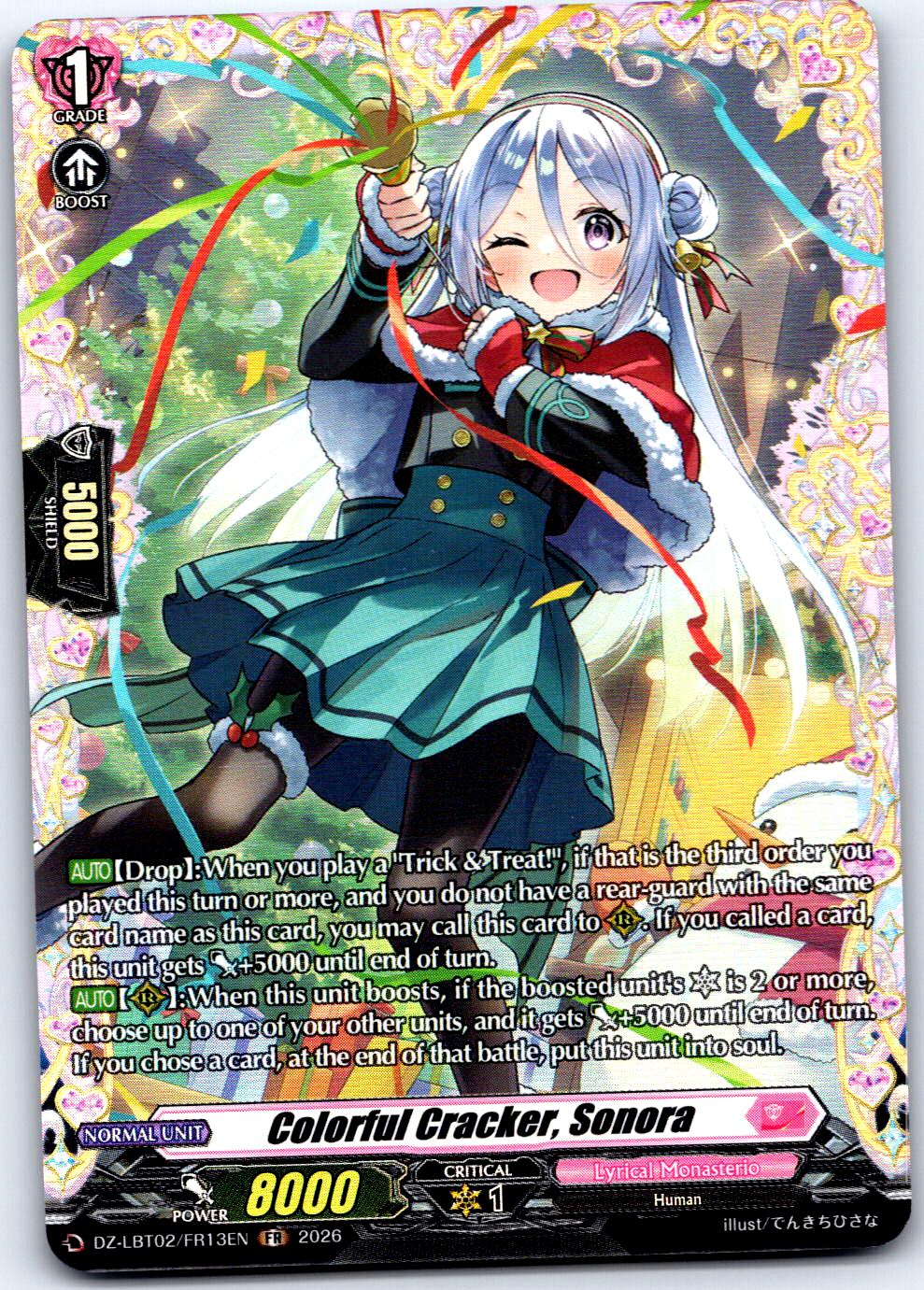 COLORFUL CRACKER, SONORA (FR) DZ-LBT02/FR13EN FR CARDFIGHT!! VANGUARD LP