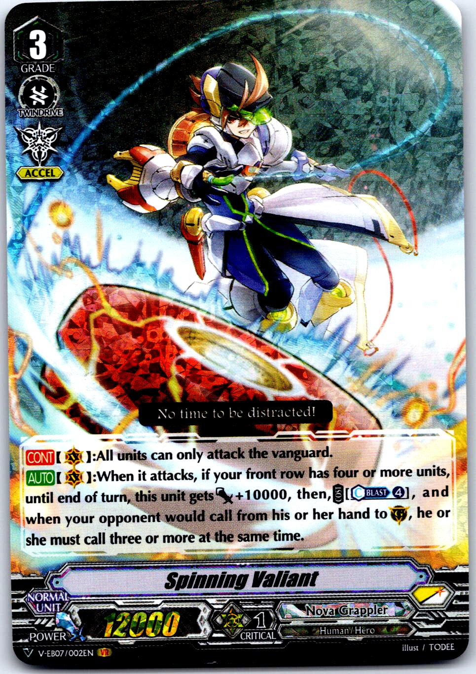 SPINNING VALIANT V-EB07/002EN VANGUARD RARE CARDFIGHT!! VANGUARD MP