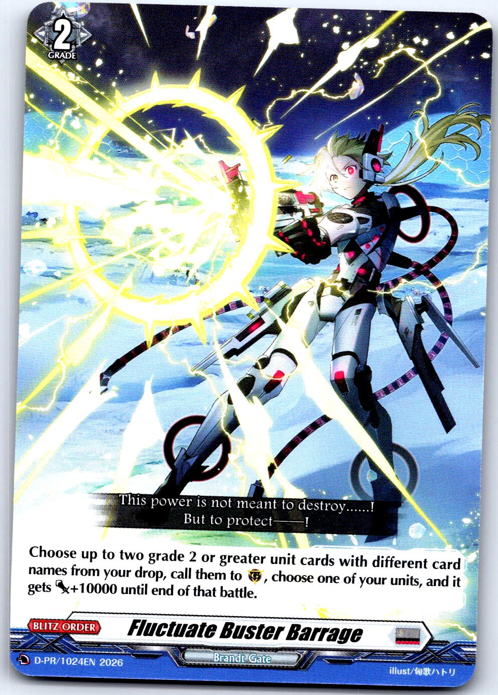 FLUCTUATE BUSTER BARRAGE D-PR/1024EN P CARDFIGHT!! VANGUARD MP