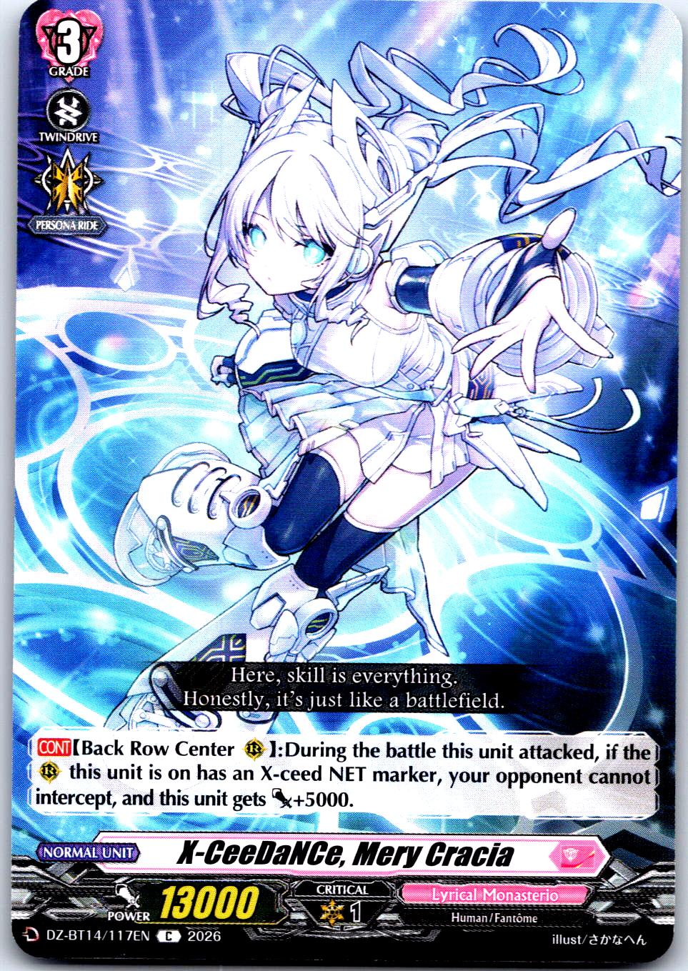 X-CEEDANCE, MERY CRACIA DZ-BT14/117EN C CARDFIGHT!! VANGUARD MP