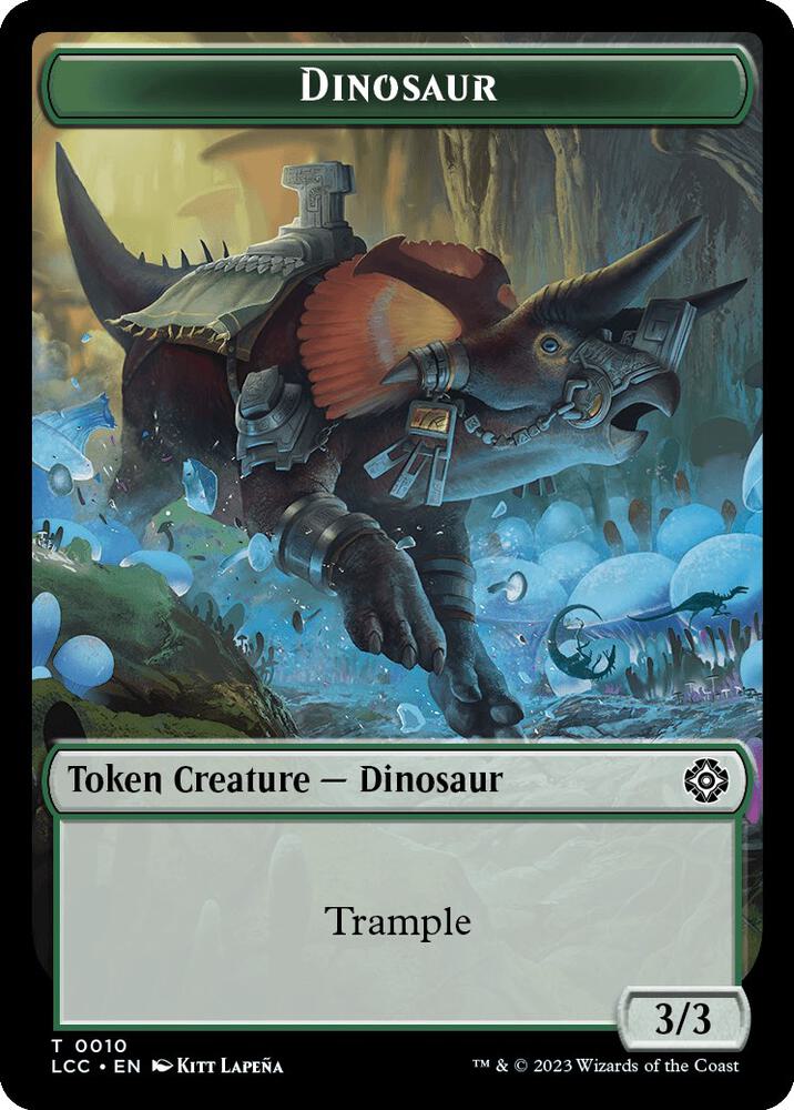 City's Blessing // Dinosaur Double-Sided Token (Back)