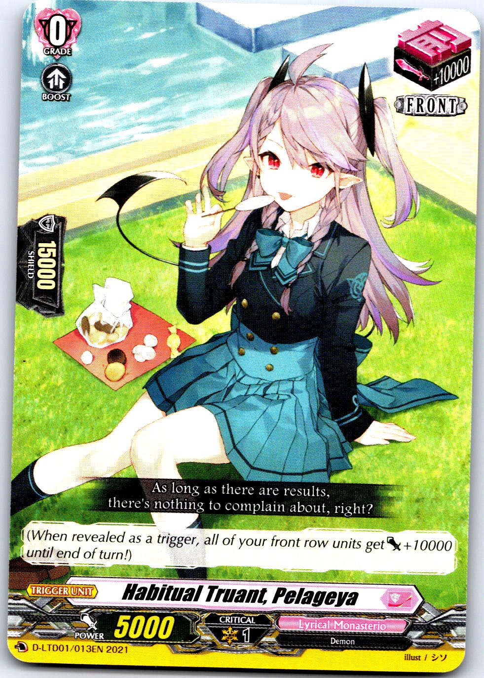 HABITUAL TRUANT, PELAGEYA D-LTD01/013EN TRIAL DECK CARDFIGHT!! VANGUARD MP