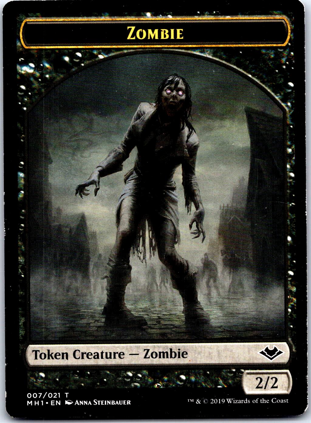 ZOMBIE TOKEN 7 TOKEN MAGIC: THE GATHERING FOIL MP