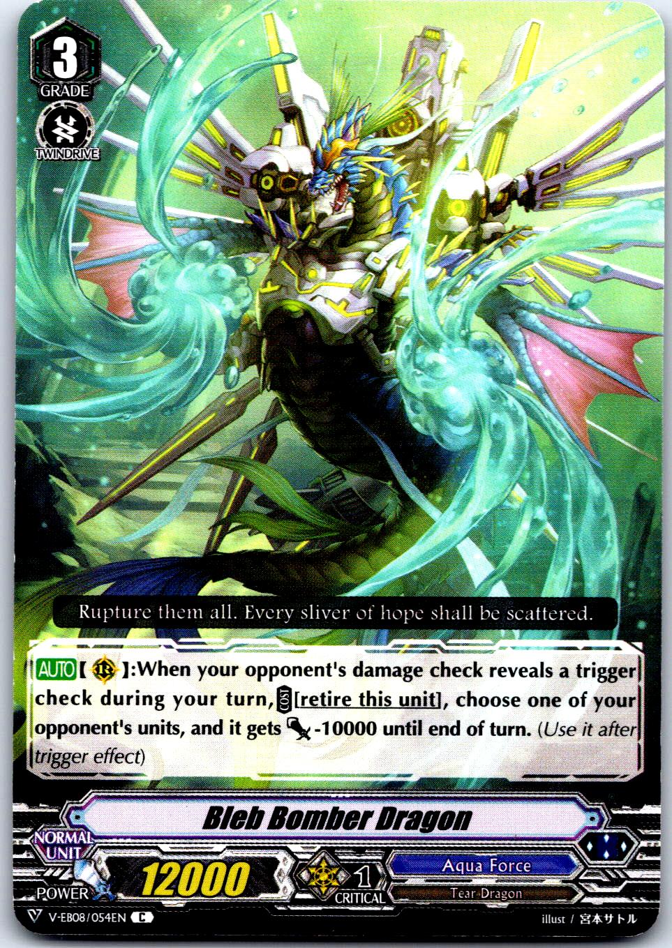 BLEB BOMBER DRAGON V-EB08/054EN C CARDFIGHT!! VANGUARD MP