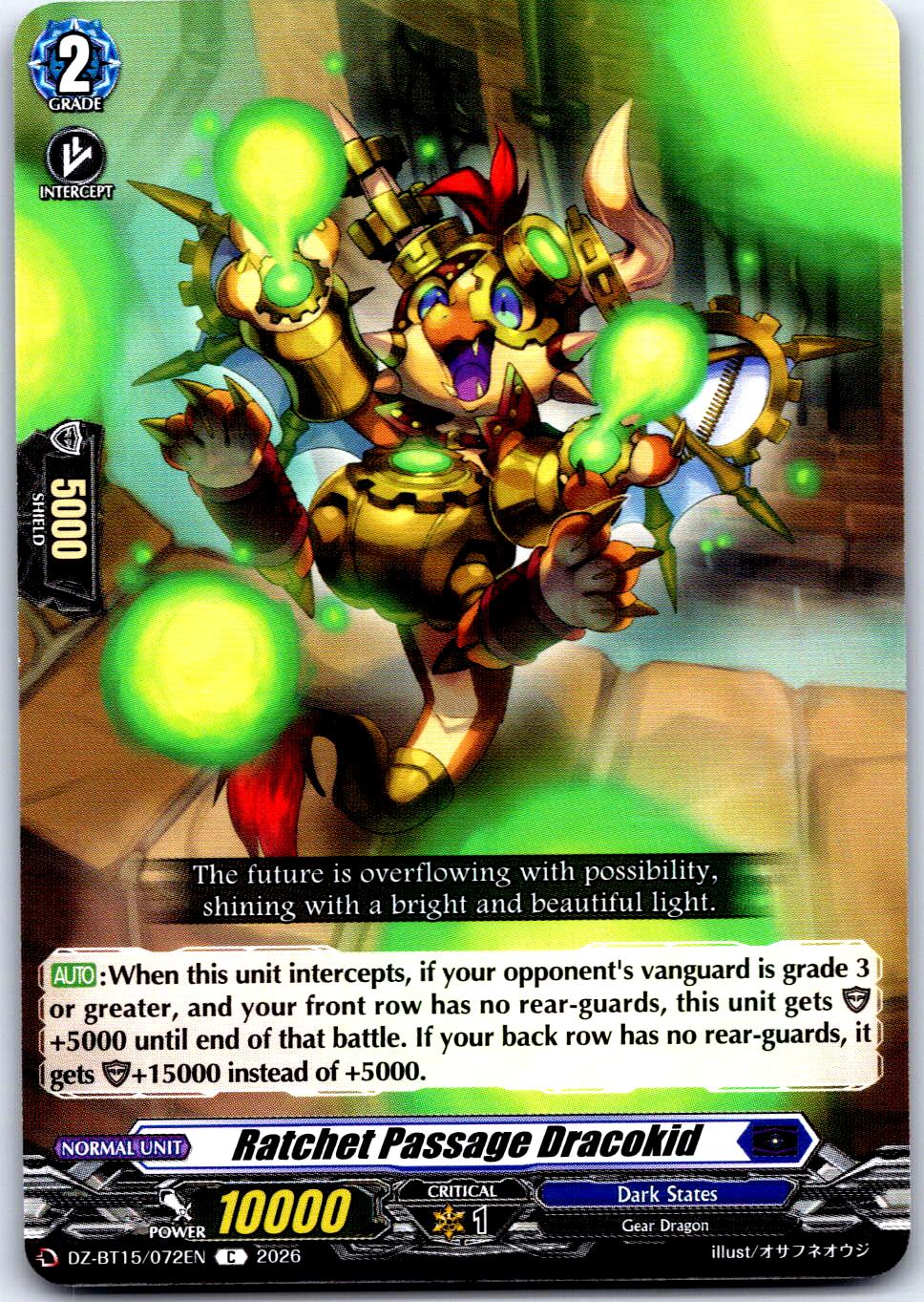 RATCHET PASSAGE DRACOKID DZ-BT15/072EN C CARDFIGHT!! VANGUARD LP