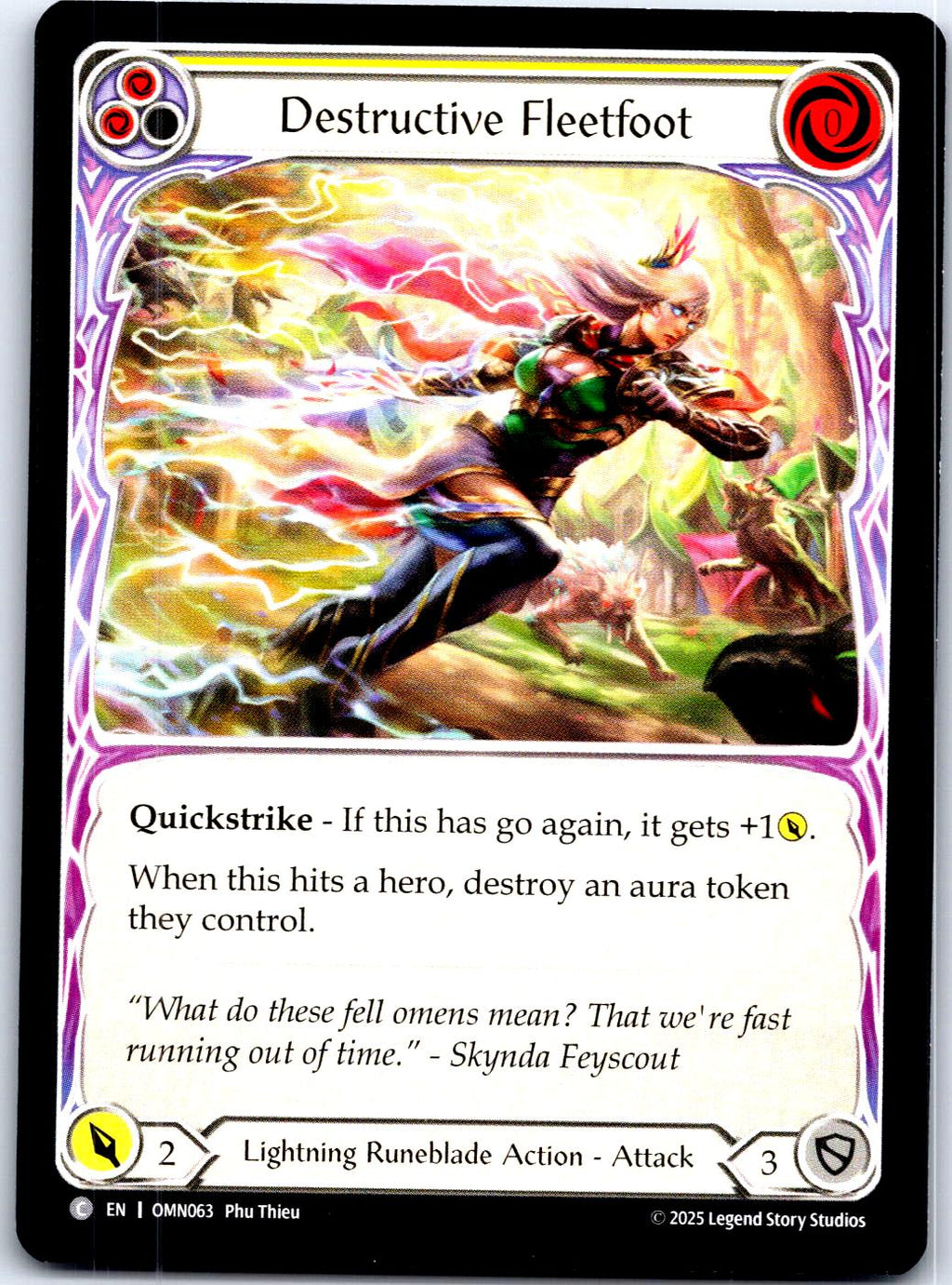 DESTRUCTIVE FLEETFOOT (YELLOW) OMN063 C FLESH AND BLOOD MP