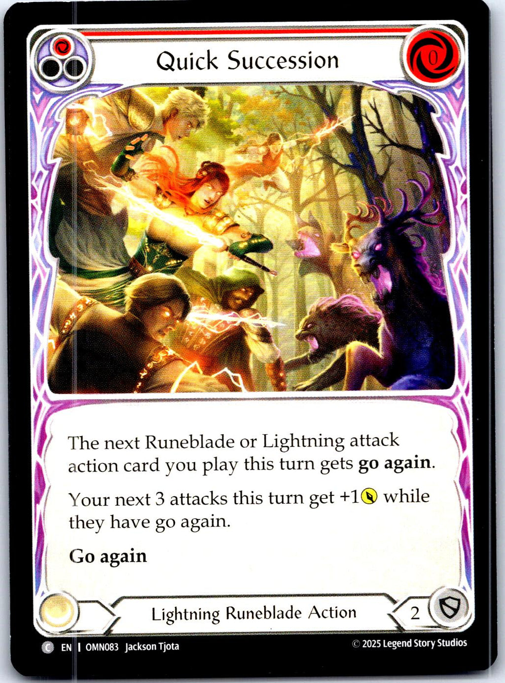 QUICK SUCCESSION (RED) OMN083 C FLESH AND BLOOD MP