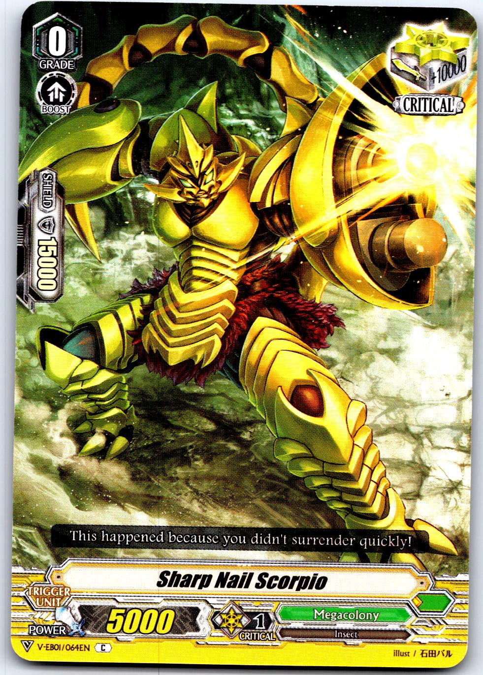 SHARP NAIL SCORPIO V-EB01/064EN C CARDFIGHT!! VANGUARD MP