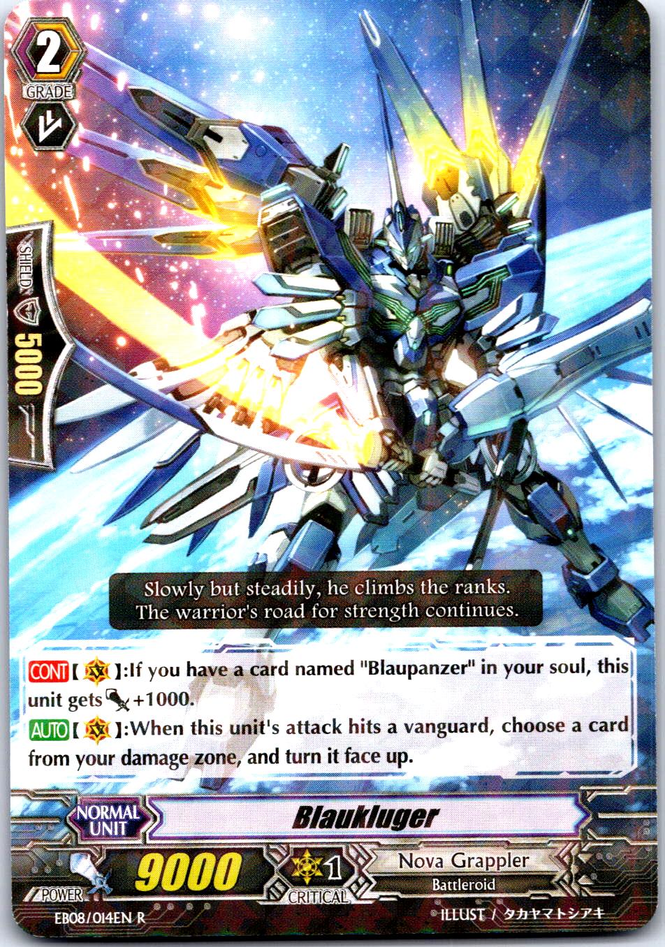 BLAUKLUGER EB08/014EN R CARDFIGHT!! VANGUARD MP