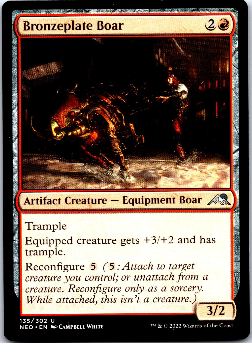 BRONZEPLATE BOAR 135 UC MAGIC: THE GATHERING MP