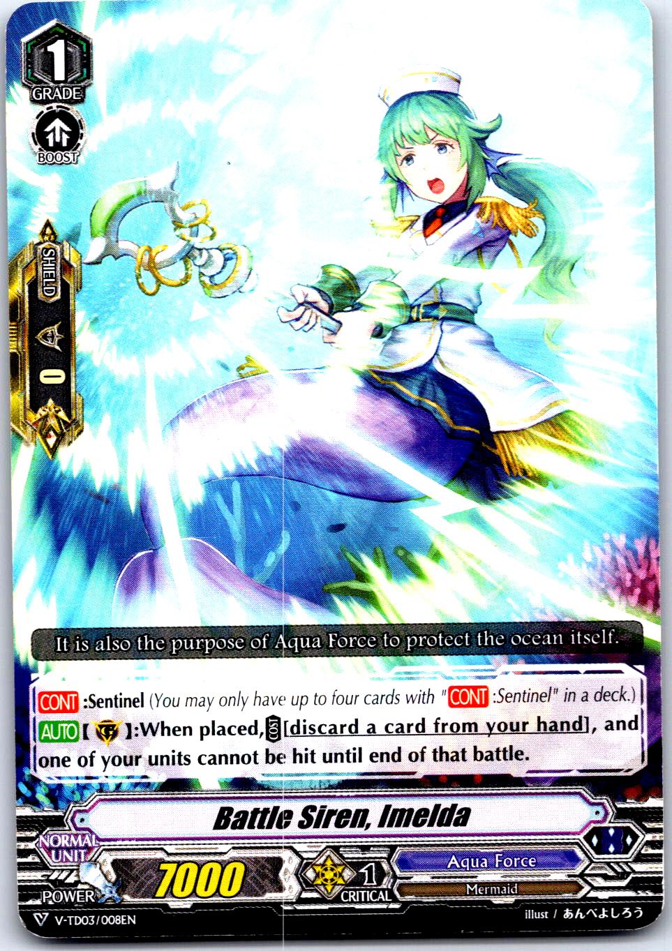 BATTLE SIREN, IMELDA V-TD03/008EN TRIAL DECK CARDFIGHT!! VANGUARD MP