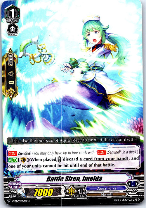 BATTLE SIREN, IMELDA V-TD03/008EN TRIAL DECK CARDFIGHT!! VANGUARD MP