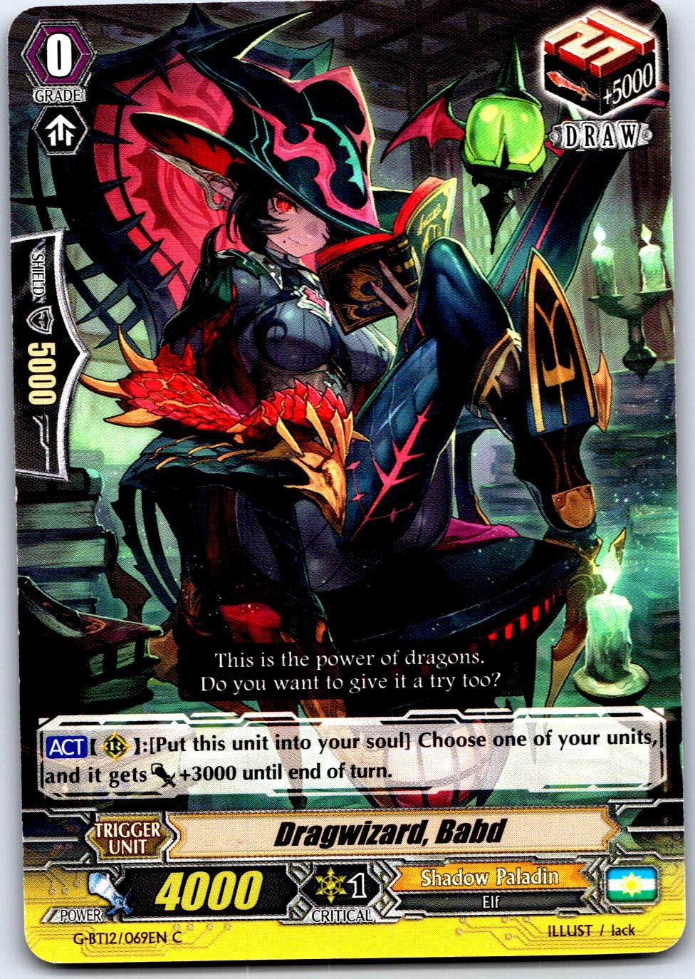 DRAGWIZARD, BABD G-BT12/069EN C CARDFIGHT!! VANGUARD MP