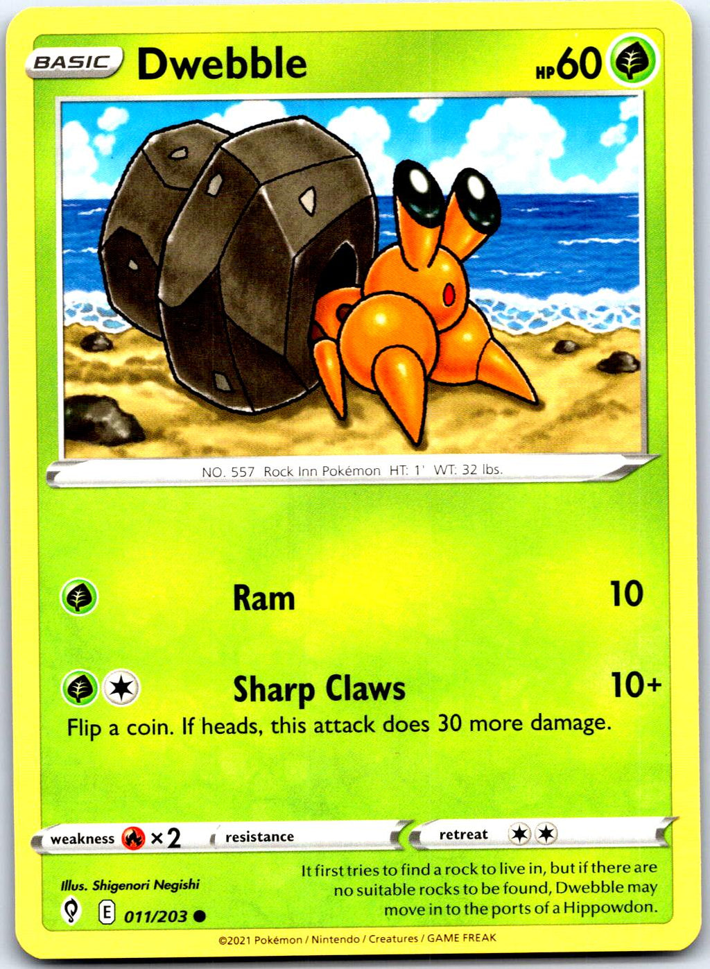 DWEBBLE 011/203 C POKEMON MP