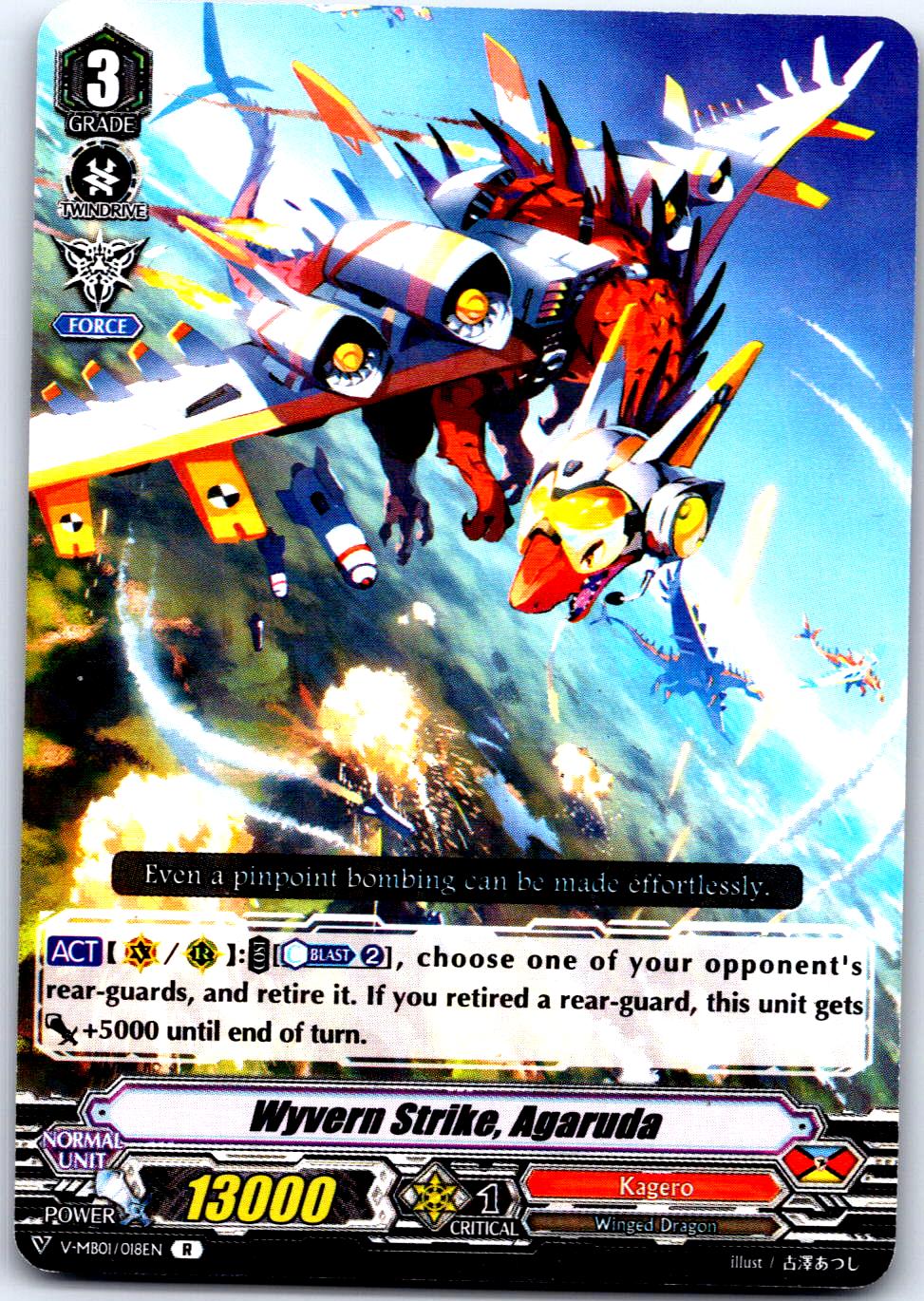 WYVERN STRIKE, AGARUDA V-MB01/018EN R CARDFIGHT!! VANGUARD MP
