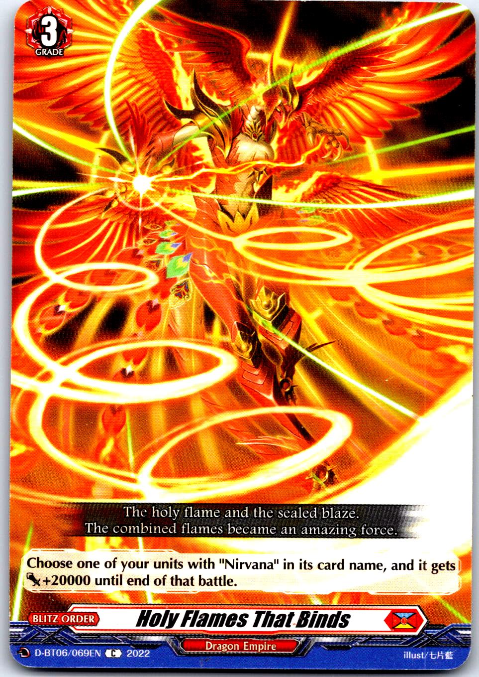 HOLY FLAMES THAT BINDS D-BT06/069EN C CARDFIGHT!! VANGUARD MP