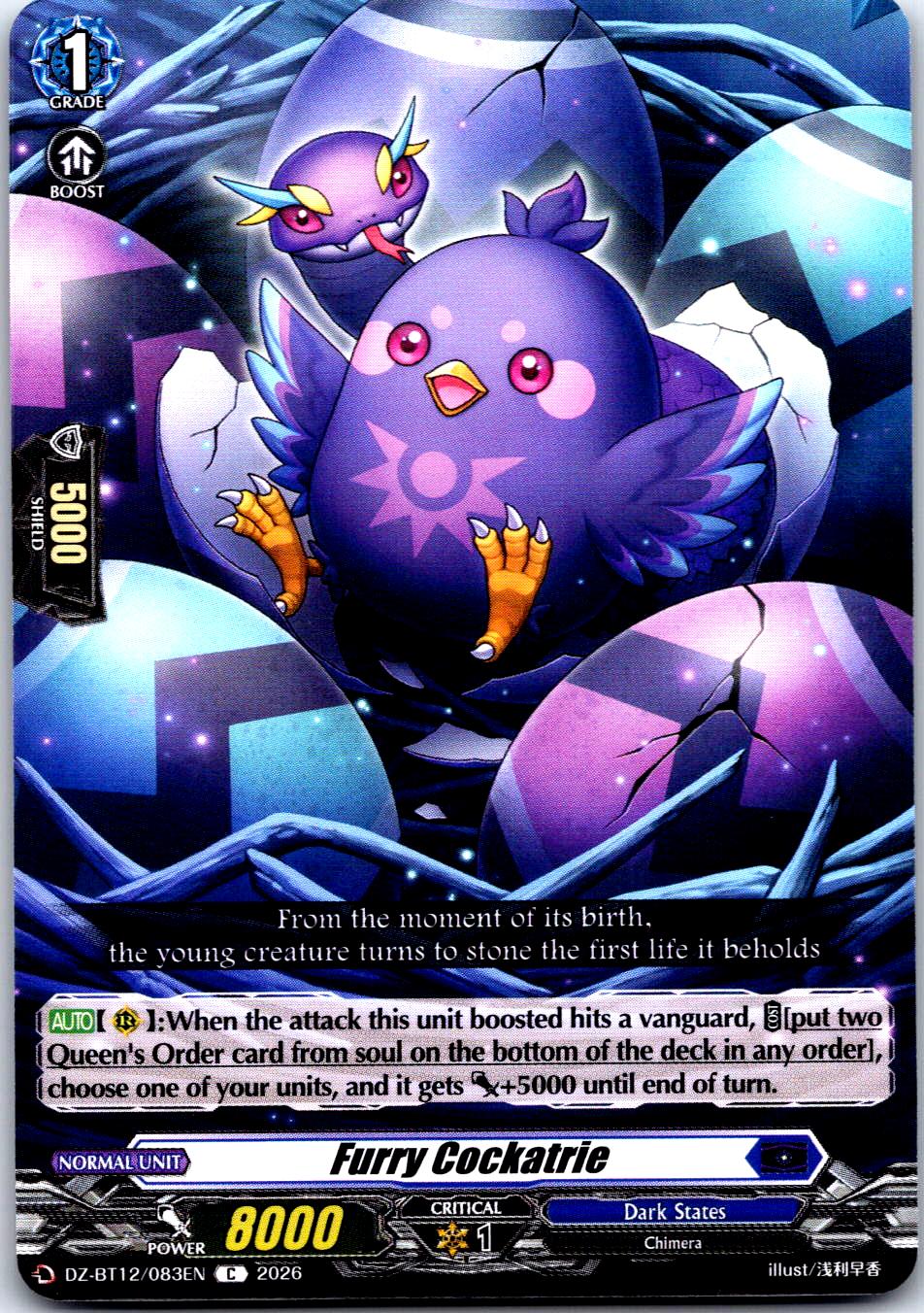 FURRY COCKATRIE DZ-BT12/083EN C CARDFIGHT!! VANGUARD MP