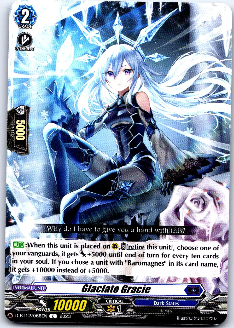GLACIATE GRACIE D-BT12/068EN C CARDFIGHT!! VANGUARD MP