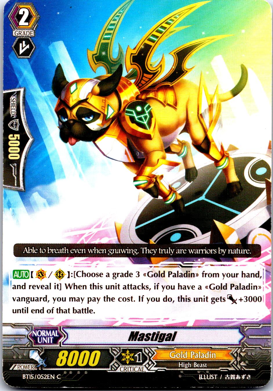 MASTIGAL BT15/052EN C CARDFIGHT!! VANGUARD MP
