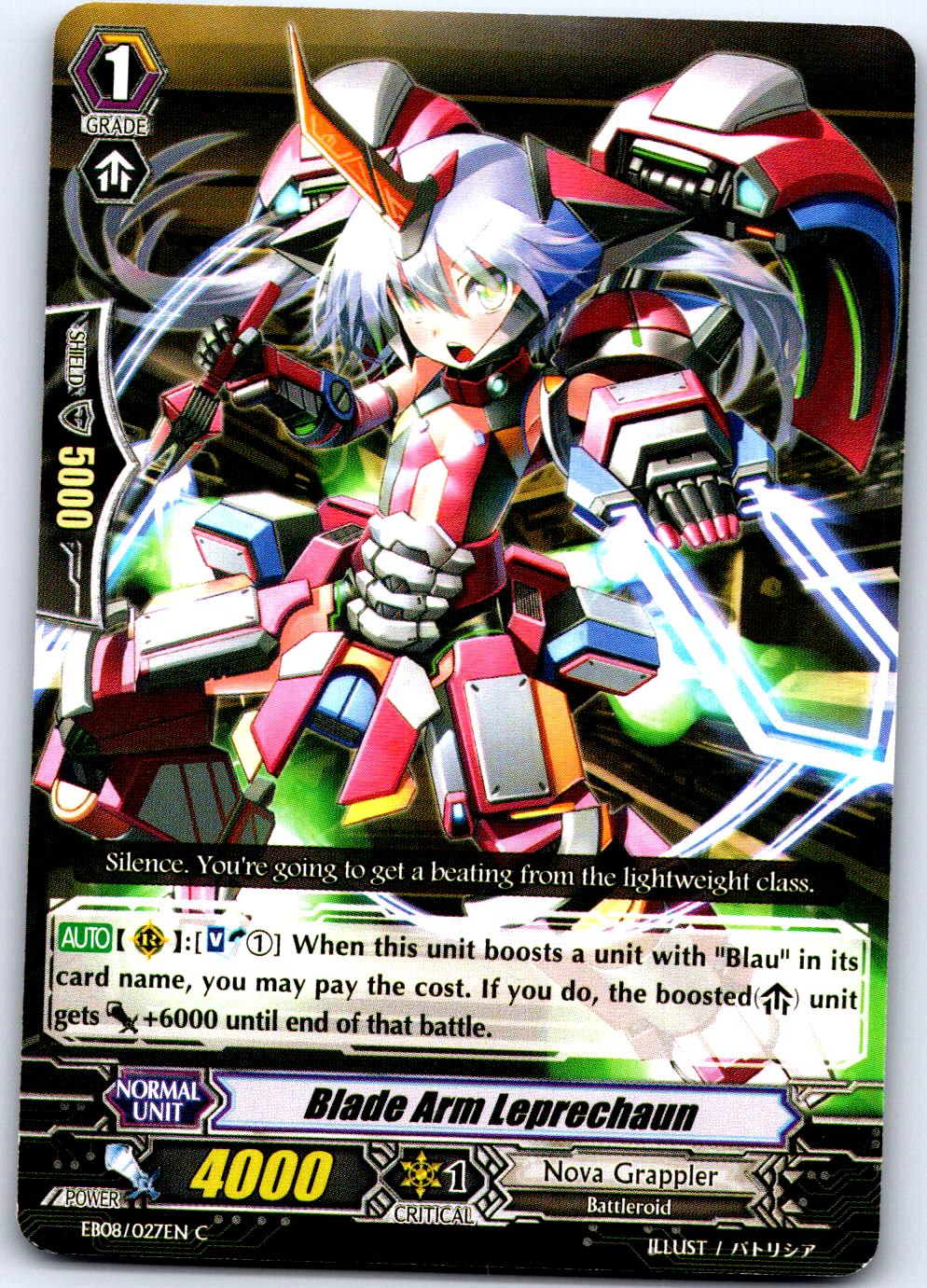 BLADE ARM LEPRECHAUN EB08/027EN C CARDFIGHT!! VANGUARD MP