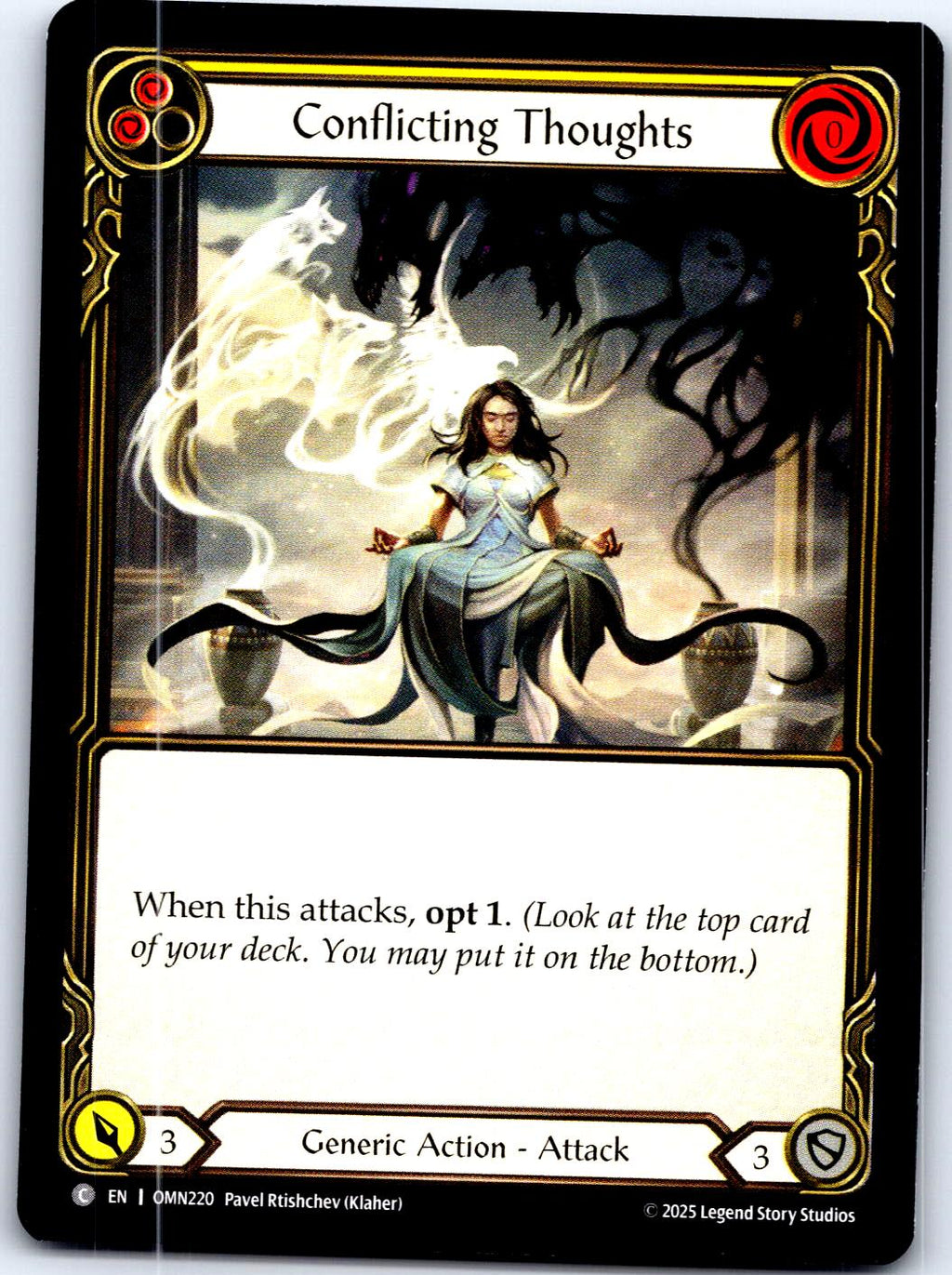 CONFLICTING THOUGHTS (YELLOW) OMN220 C FLESH AND BLOOD MP