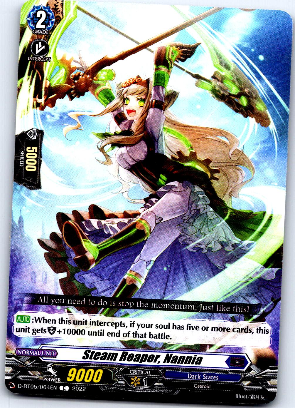 STEAM REAPER, NANNIA D-BT05/064EN C CARDFIGHT!! VANGUARD MP